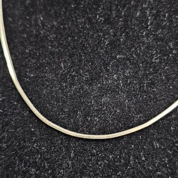 925 Silver Box 16" Necklace Stamped Italy MJI (Marilena Jewellery Import) - Picture 2 of 7